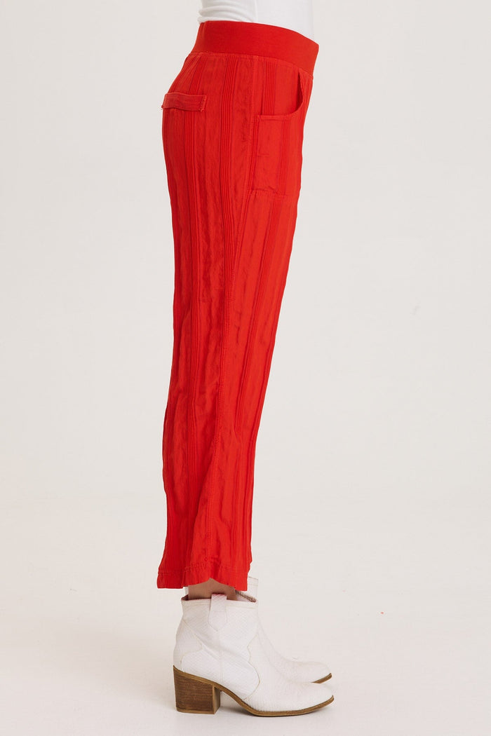 XCVI Carruth Textured Stripe Flared Leg Crop