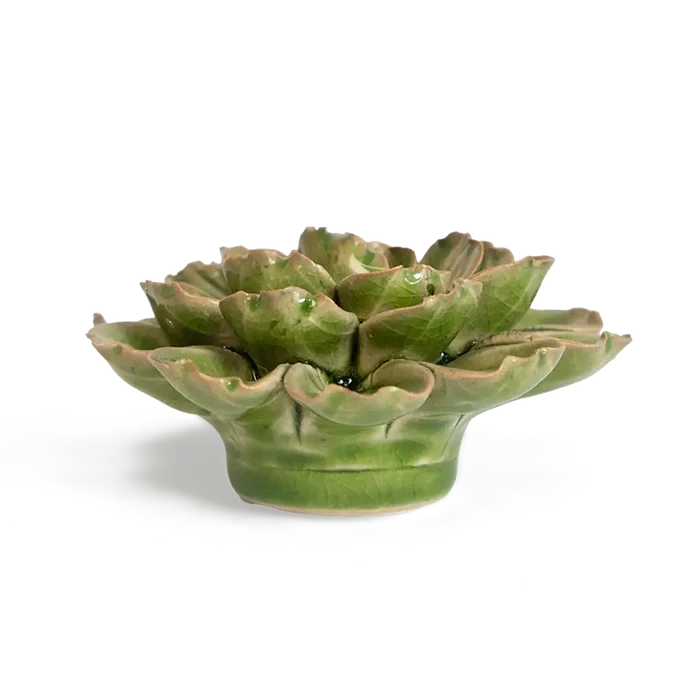 Ceramic Flower Olive Petunia