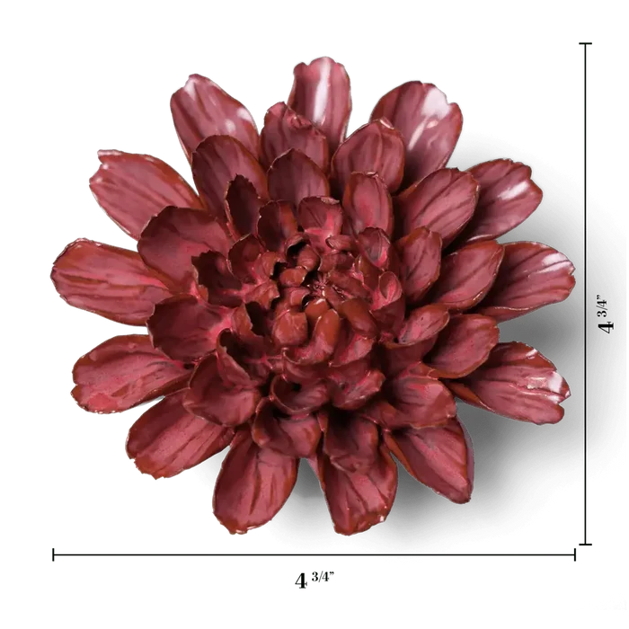 Ceramic Flower Pink Dahlia