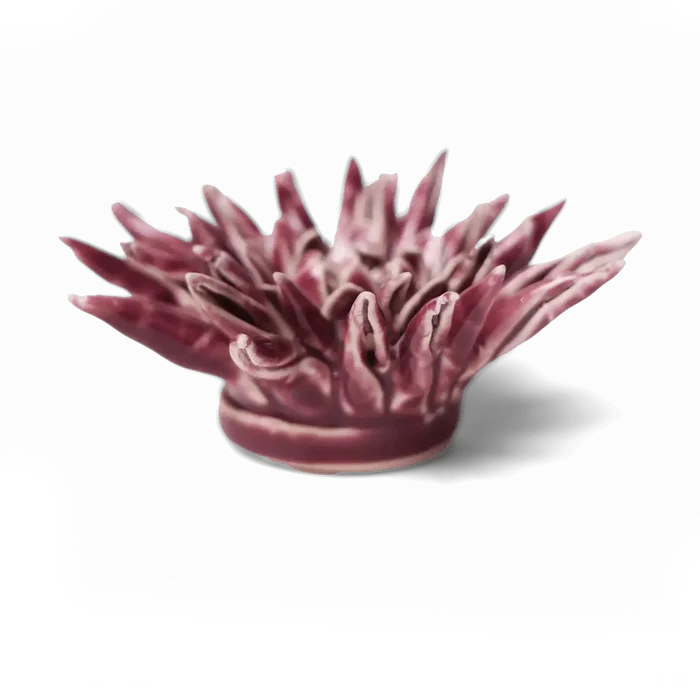 Ceramic Flower Wall Art Flower Purple