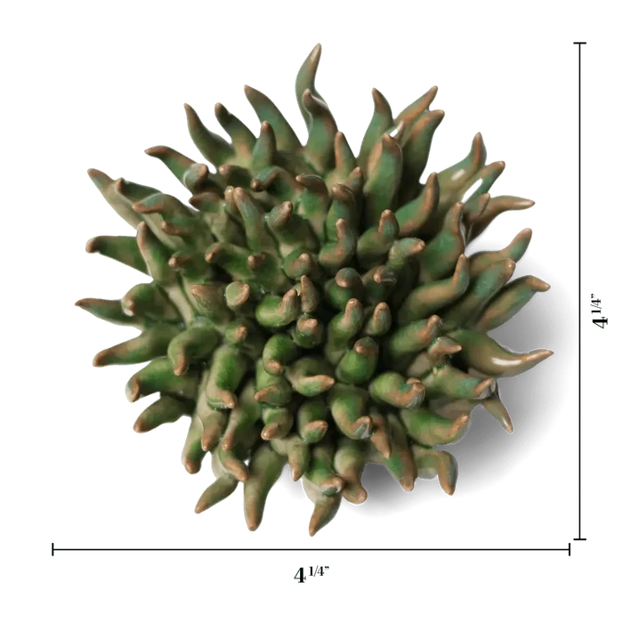 Ceramic Flower Wall Art Mondo Green