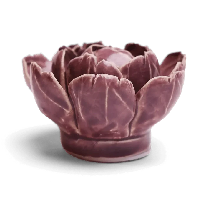 Ceramic Flower Wall Art  Peony Purple