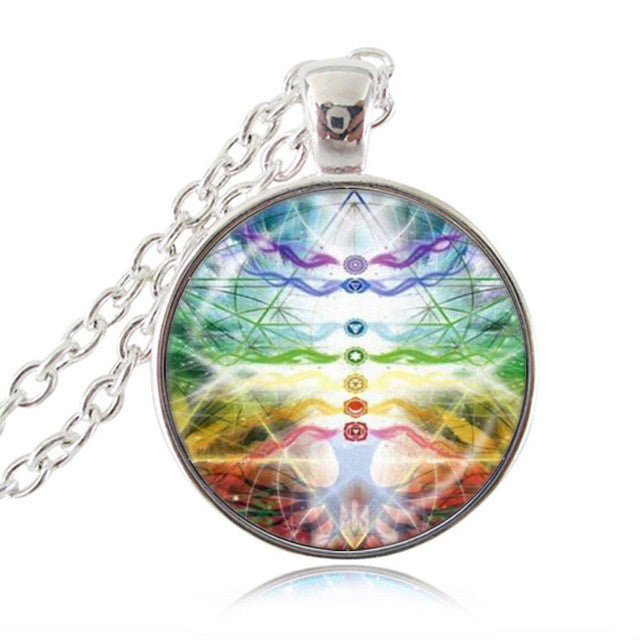 Chakra Reiki Healing Necklace Buddha Yoga Meditation Pendants