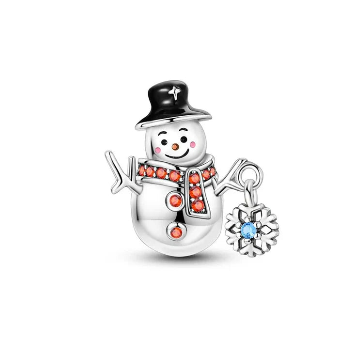 Charm Navidad Feliz Muñeco de Nieve - Palace Jewelry