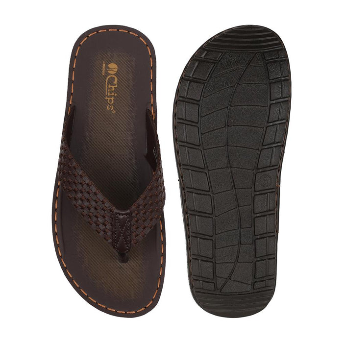 CHIPS Men Slipper #KT33 - BROWN