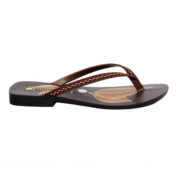 Chips Women Slipper #9555 - BROWN + BEIGE