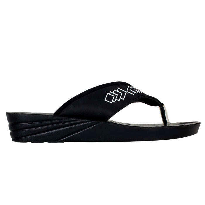 Chips Women Slipper #IF02 - BLACK