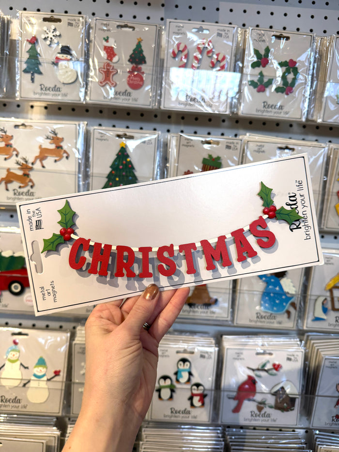 Christmas Banner Magnet (9.8"w)