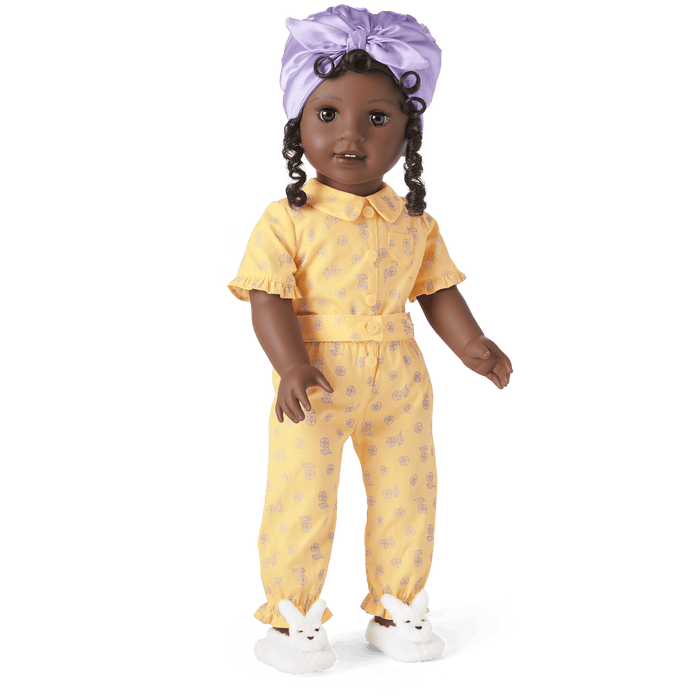 Claudie's™ Yellow Bloom Pajamas for 18-inch Dolls (Historical Characters)