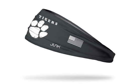 Clemson Tigers: Blackout Big Bang Lite Headband - View 1