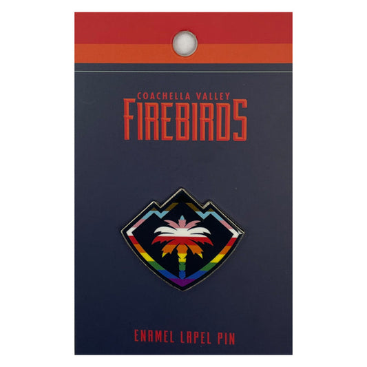 Coachella Valley Firebirds Palm Tree Logo Pride Pin