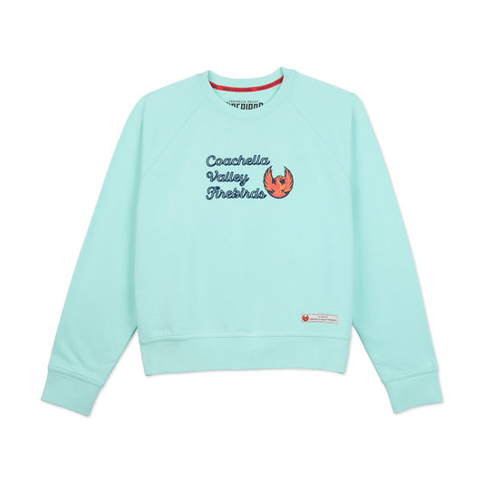 Coachella Valley Firebirds Womens Ice Blue Crewneck