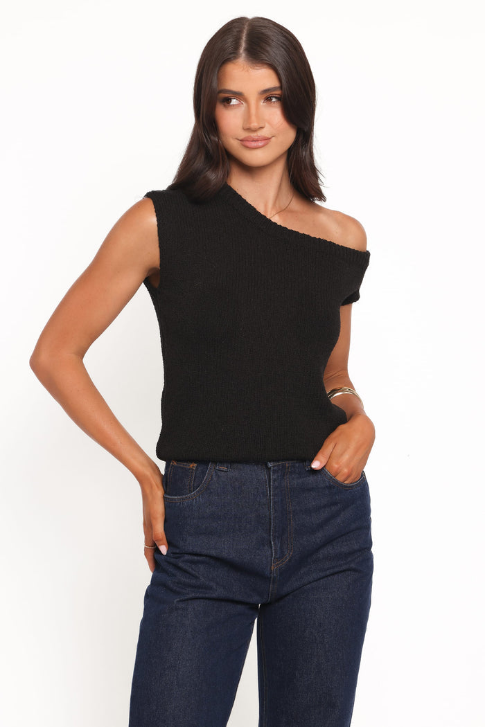 Petal and Pup USA TOPS Coco Knit Top - Black
