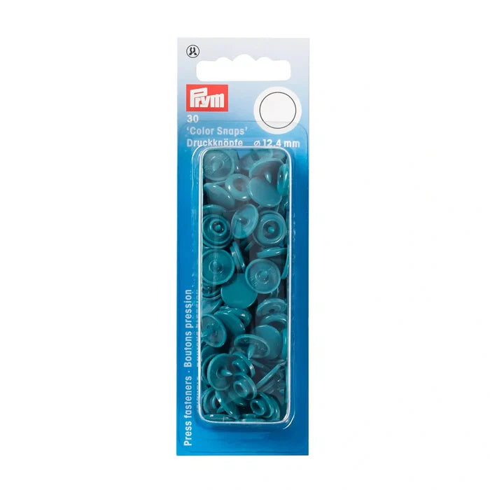 COLOR Snaps 12.4 mm Dark Turquoise 30pc