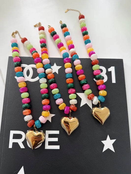 Colorful Heart Necklace