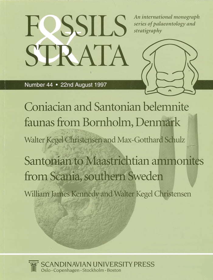 Coniacian And Santonian belemnite faunas from Bornholm, Denmark / Santonian To Maastrichtian Ammonites From Scania, Southern Sweden: 44 Paperback