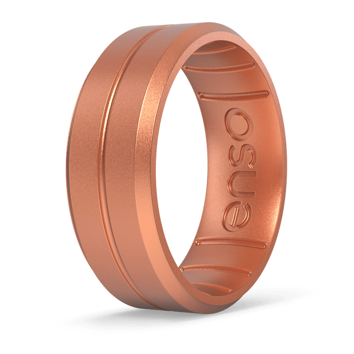 Elements Contour Silicone Ring - Copper