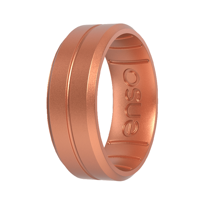 Elements Contour Silicone Ring - Copper