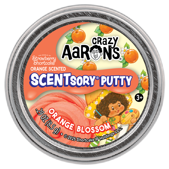Crazy Aarons Orange Blossom Mini 2 Inch Scentsory Thinking Putty Tin