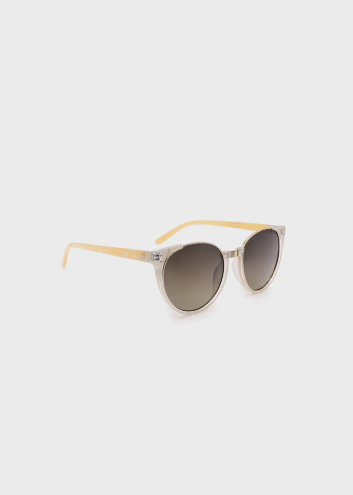 Buffalo David Bitton Crystal Clubmaster Sunglasses - B5012SBON Color CRYSTAL