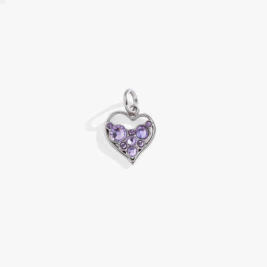 Crystal Heart Interchangeable Charm