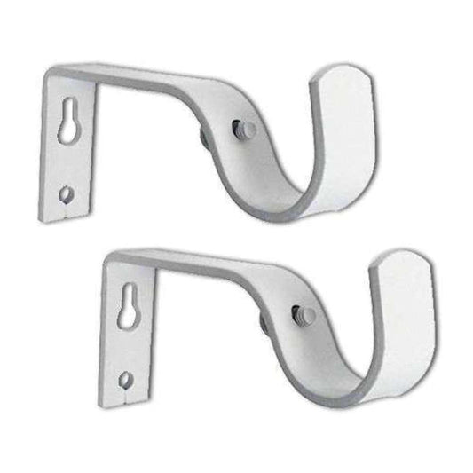 Curtain Rod Bracket 16-20mm White 2pc