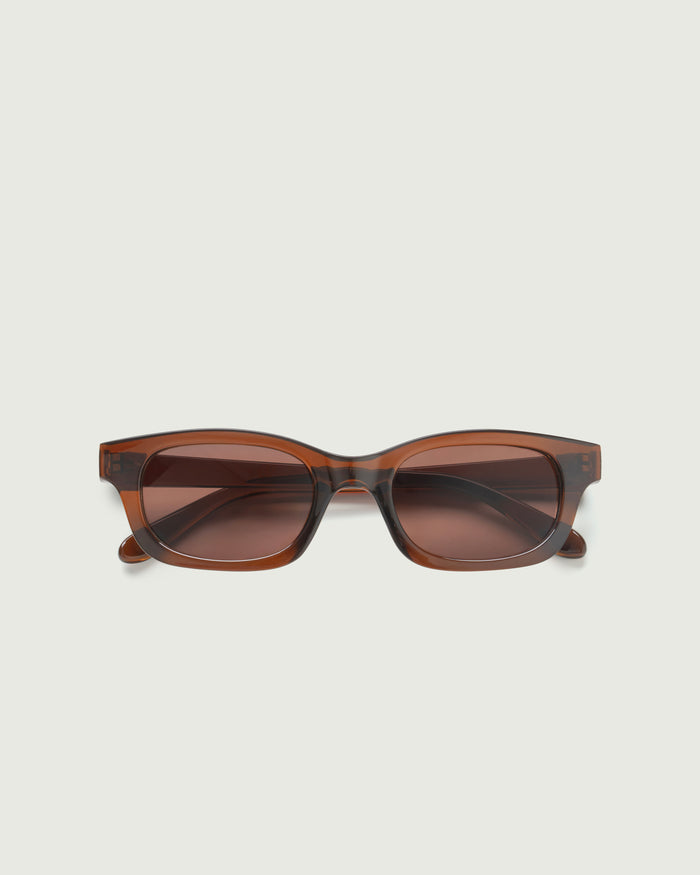 Espresso::Dane Sunglasses rectangle Brown recycled polyester top