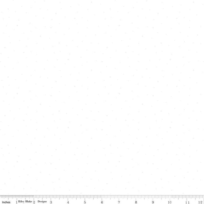 Dapple Dot Tone-on-Tone White Fabric Bolt