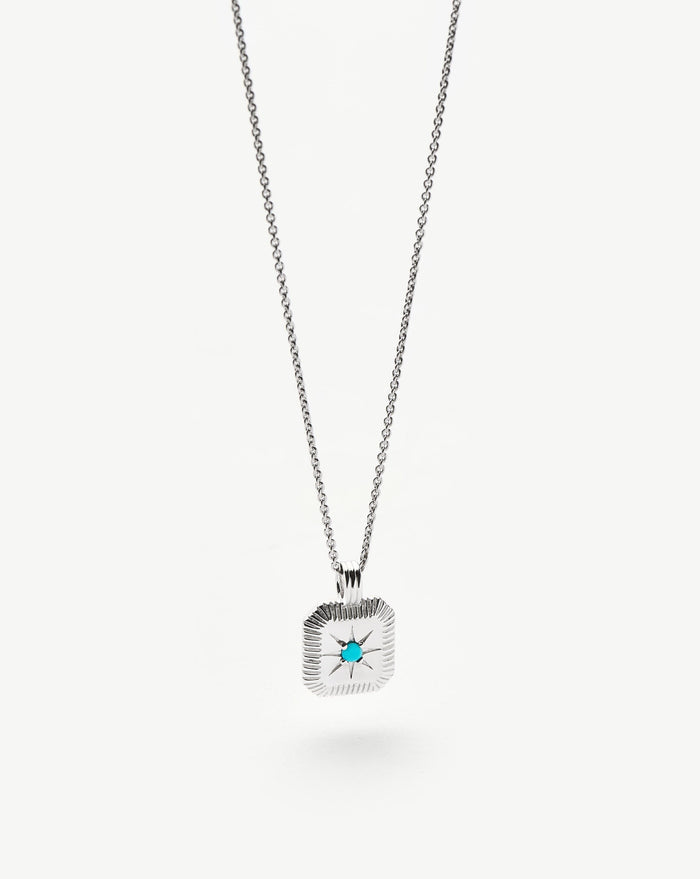 December Birthstone Pendant Necklace | Dyed Turquoise Magnesite/December Necklaces Missoma