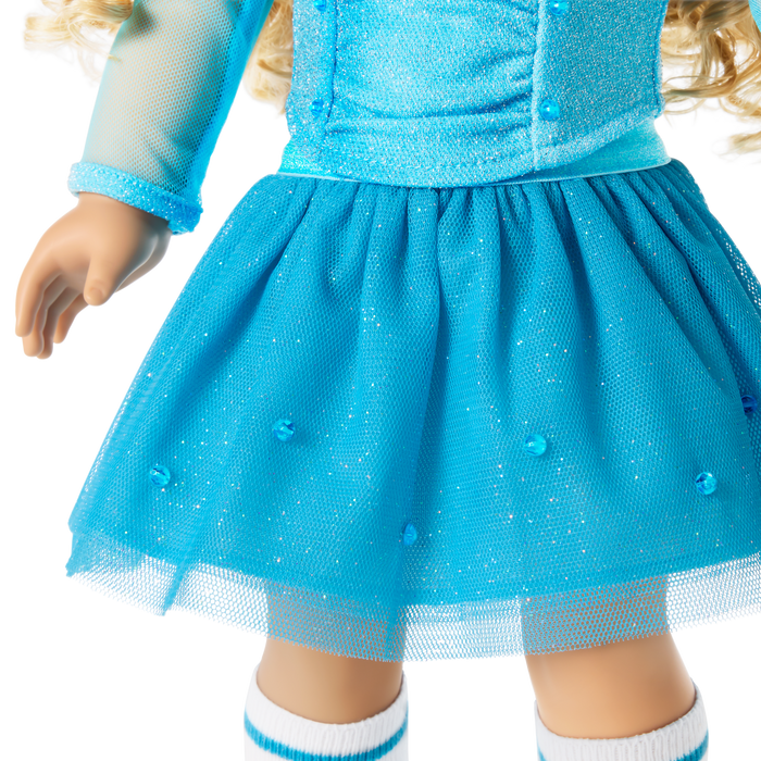 December Blue Brilliance Topaz Outfit for 18-inch Dolls
