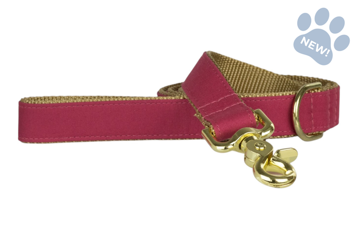 Deep Rose Dog Leash - Crew LaLa