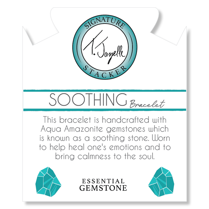 Defining Bracelet- Soothing Bracelet with Aqua Amazonite Gemstones