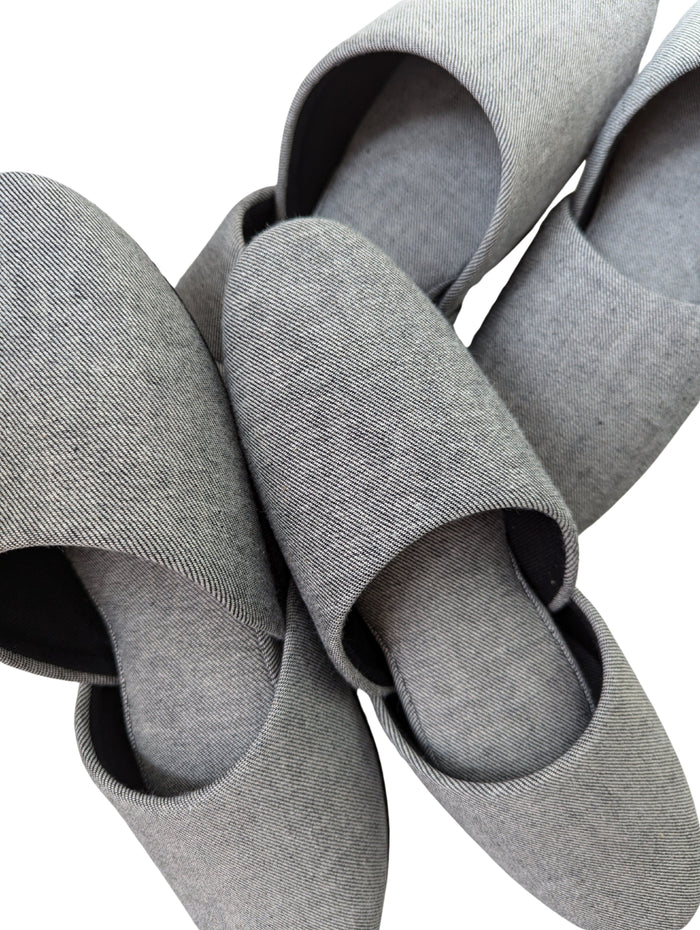 Hiroshima denim slippers handmade in Japan – Heiwa Slipper