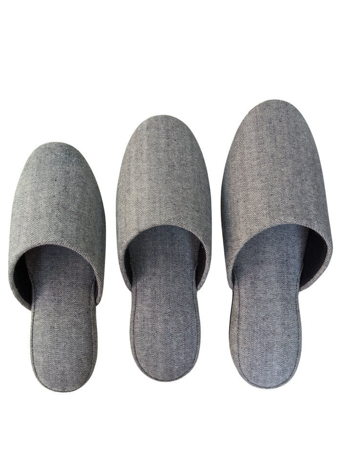 Hiroshima denim slippers handmade in Japan – Heiwa Slipper