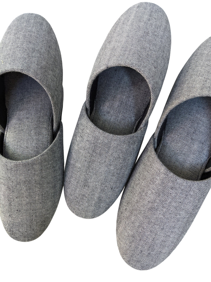 Hiroshima denim slippers handmade in Japan – Heiwa Slipper
