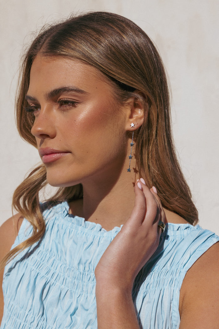 Petal and Pup USA ACCESSORIES Destiny Earrings - Silver One Size