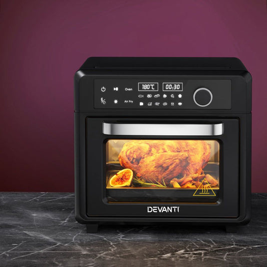 Devanti Air Fryer 20L LCD Fryers Oven -Home Living Store - -