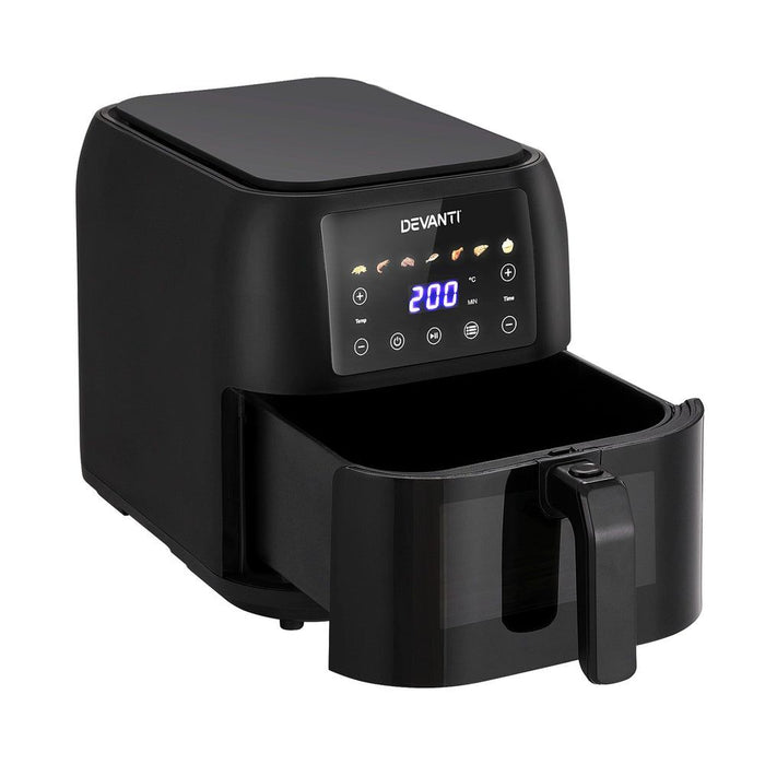 Devanti Air Fryer 8L LCD Fryers -Home Living Store - -
