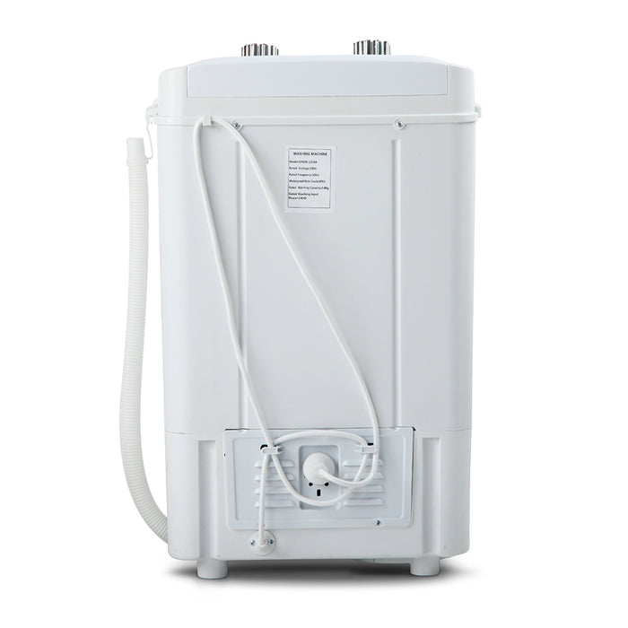Devanti 4.6KG Mini Portable Washing Machine Black and White