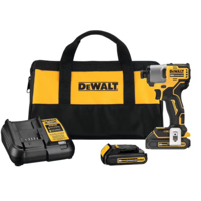 DEWALT 20V MAX* 1/4 in. Brushless Cordless Impact Driver Kit - Refurbished with Dewalt Warranty - DCF840C2