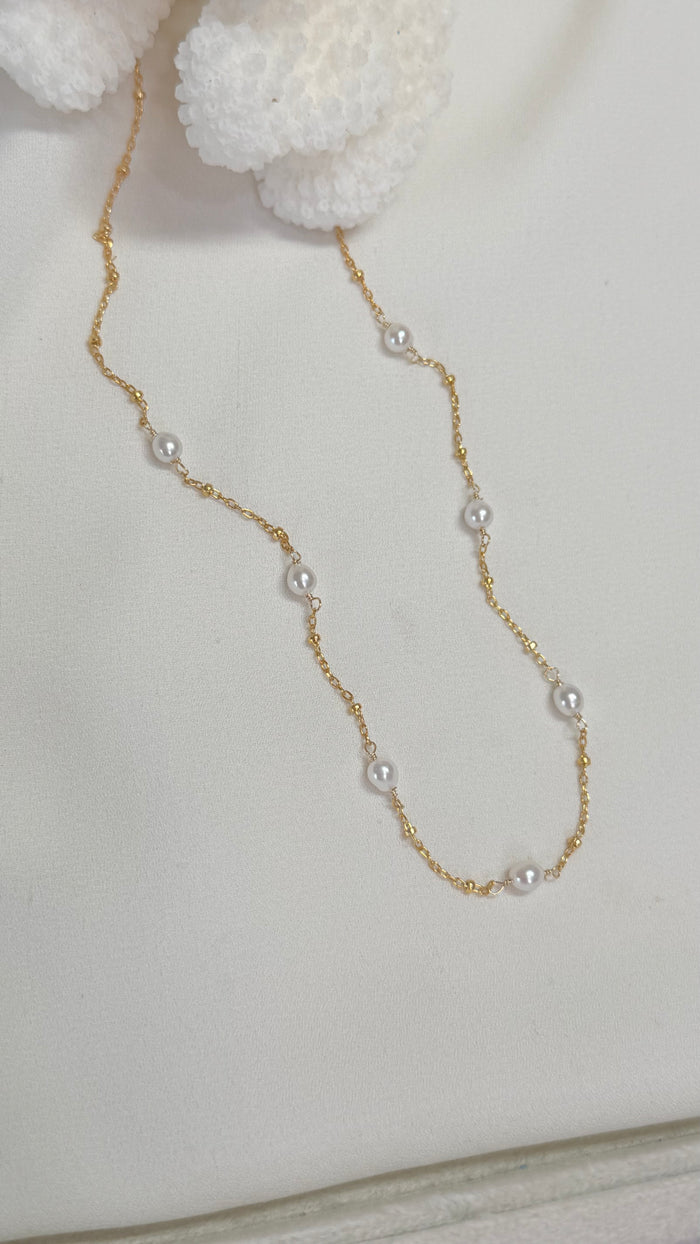 DEWDROP necklace -Freshwater keshi