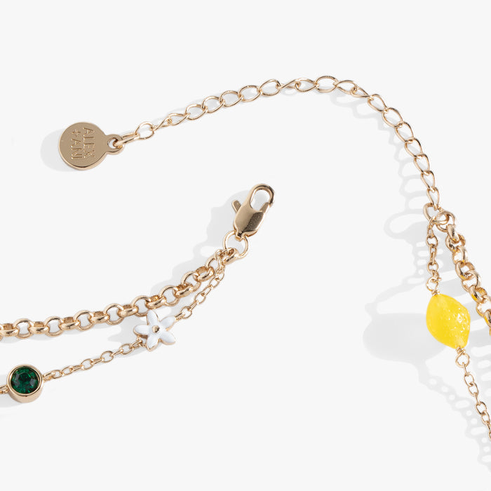 Double-Layer Lemon Necklace