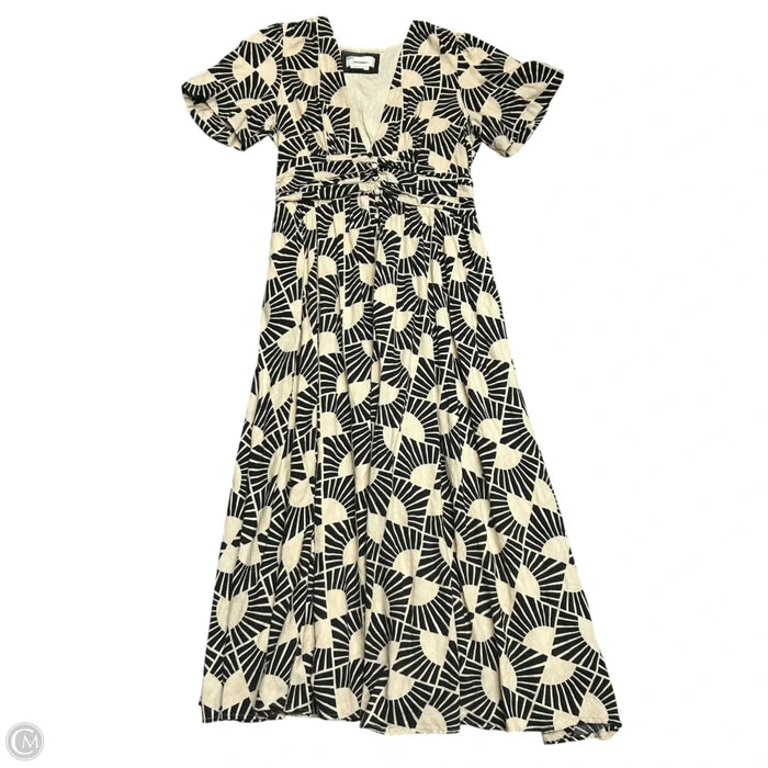 Dress Casual Maxi By Anthropologie In Black & Tan, Size: M