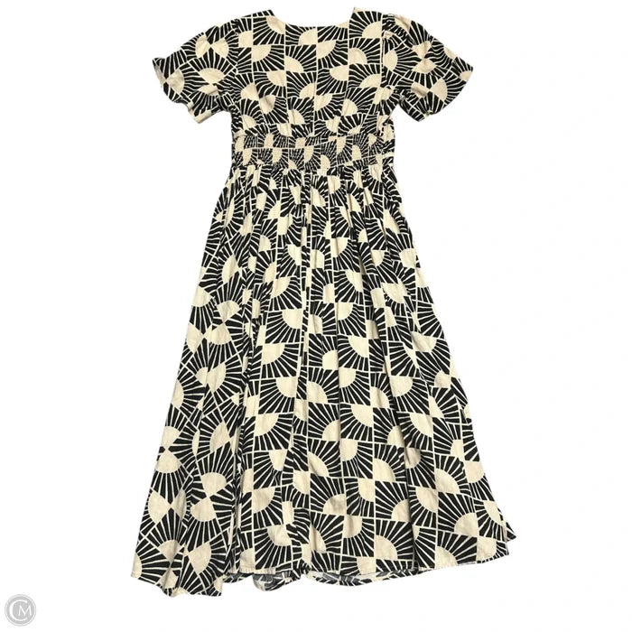 Dress Casual Maxi By Anthropologie In Black & Tan, Size: M