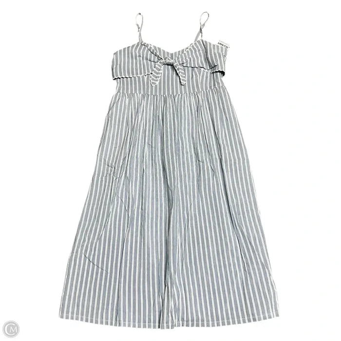 Dress Casual Maxi By Old Navy In Blue & White, Size: L