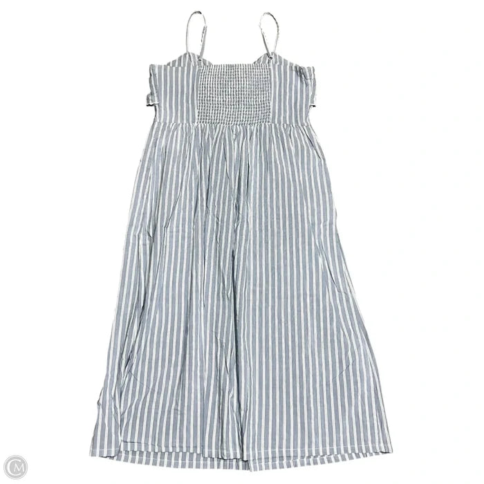 Dress Casual Maxi By Old Navy In Blue & White, Size: L