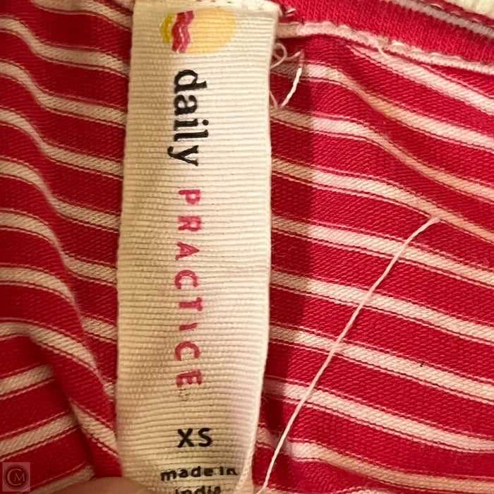Dress Casual Short By Daily Practice By Anthropologie In Red & White, Size: Xs