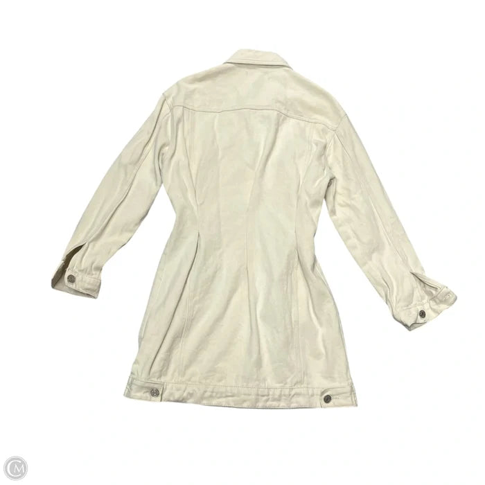 Dress Casual Short By Missguided In Cream Denim, Size: S
