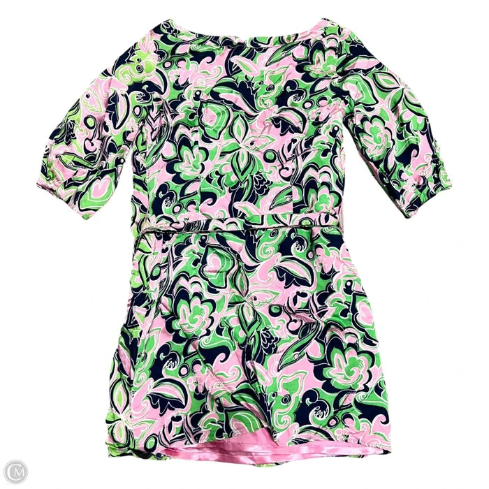 Dress Designer By Lilly Pulitzer In Blue & Green, Size: S