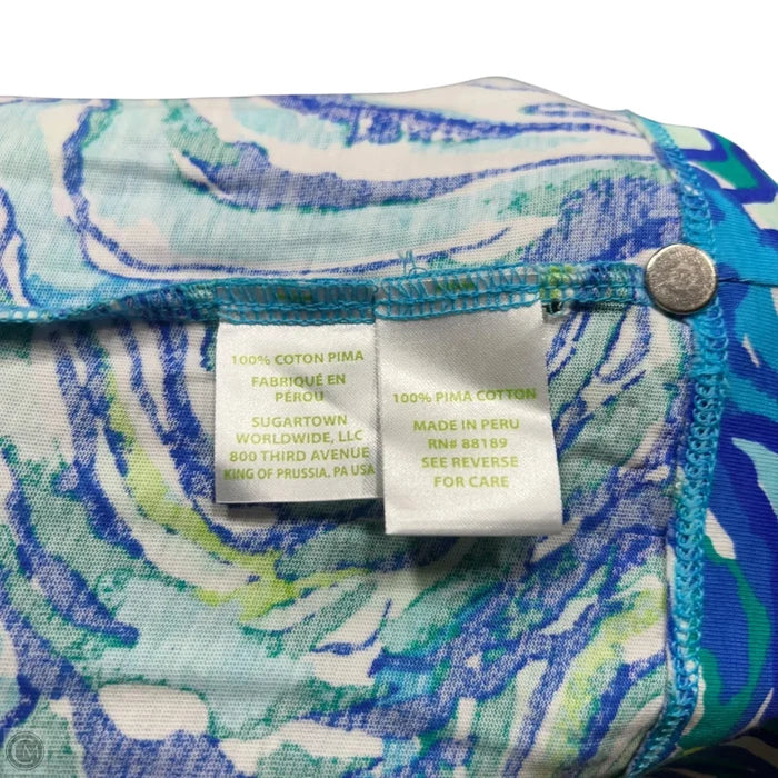 Dress Designer By Lilly Pulitzer In Blue & Green, Size: S